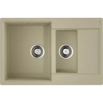 Мойка OMOIKIRI DAISEN 78-2T-BE Tetogranit/ваниль