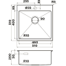 Мойка OMOIKIRI AKISAME 51-GM нерж.сталь/вороненая сталь 4973440