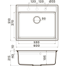 Мойка OMOIKIRI DAISEN 60-MA Artgranit/марципан 4993617
