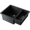 Мойка OMOIKIRI KATA 55-2-U-BL Artgranit/черный 4993389