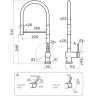Смеситель OMOIKIRI KANTO-2 PLUS-SB-GM-R латунь/вороненая сталь/красный 4994460